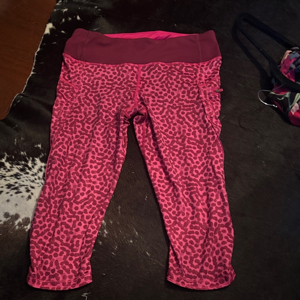 Pink Leopard Print Leggings